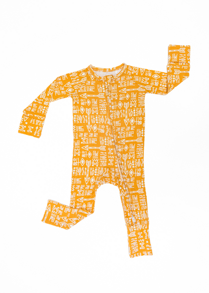 N'abali Kids Yellow Turtle First Edition Onesie